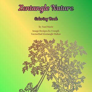 Zentangle Nature Coloring Book (25 Images)